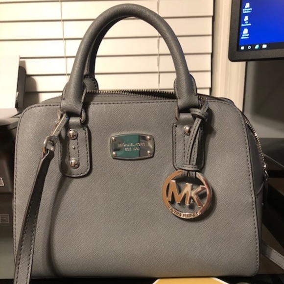 Michael Kors Handbags - Michael Kors Small Satchel - Heather Grey